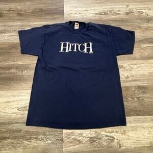 Vintage Y2K Hitch Fruit Of The Loom Blue Mens XL Crewneck Movie Promo T-Shirt